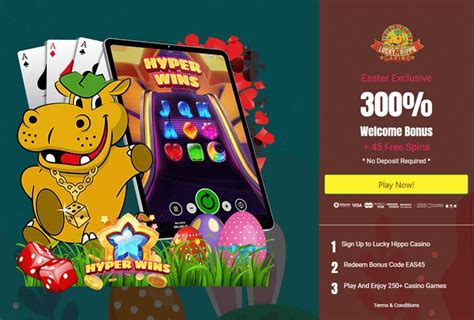 Lucky hippo casino aplicação